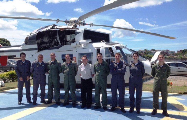 Pilotos do NOTAer do Espírito Santo realizam ground school do BK117 C-1