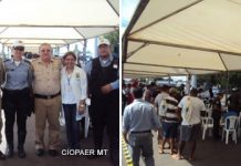 CIOPAer/MT realiza ação social voltada aos caminhoneiros