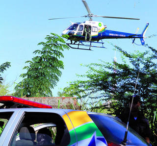 CIOPAer/MT em apoio ao policiamento