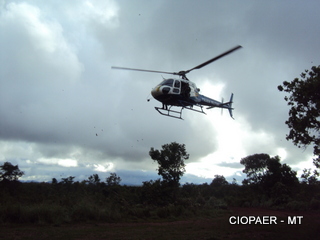 CIOPAer/MT resgata vítima de acidente automobilistico na BR 364