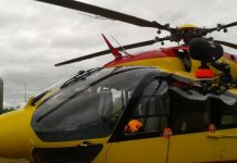 EC145 da Defesa Civil francesa colide com fios