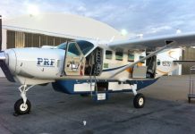 Novo avião da PRF inicia translado para o Brasil