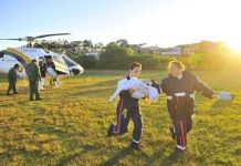 Criança de 12 dias de idade é transferida em helicóptero do BAv-BM/RS