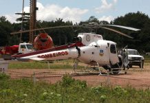 Helicóptero e a ressonância em solo