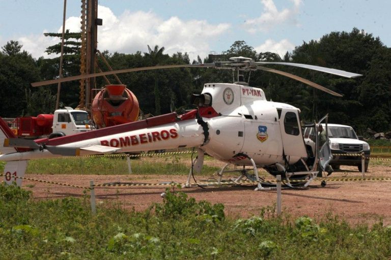 Helicóptero e a ressonância em solo