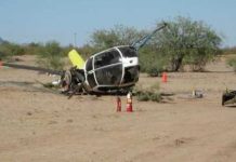 Acidente com helicóptero policial americano