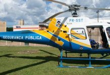Família envenenada é resgatada pelo helicóptero da SSP de Tocantins