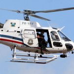 Helicóptero Potiguar 01 que ajudou na prisão do casal.