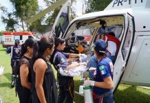 Samu Aeromédico resgata bebê em Penedo e o transfere para Maceió