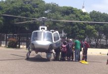 Policial Militar sofre acidente de trânsito e é atendido por helicóptero em Fortaleza, CE