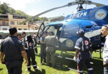 GAM/RJ realiza transporte aeromédico de policial baleado