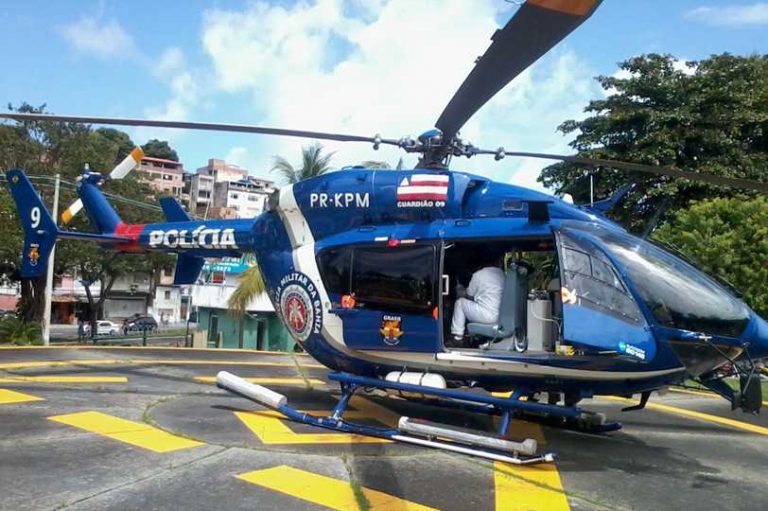 GRAER/BA realiza resgate com EC 145 de policial, vítima de PAF