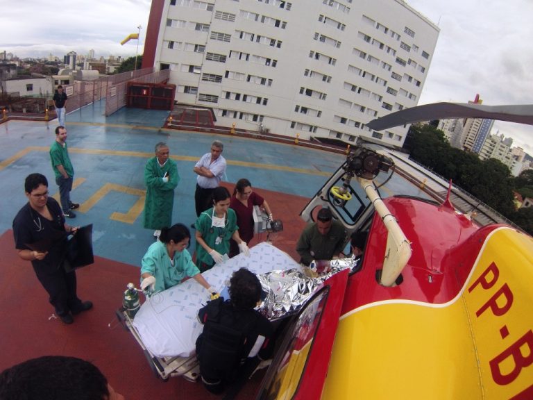 Arcanjo transporta policial militar ferido em acidente na BR 262