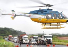 PRF usa helicóptero para resgatar motociclista no Recife