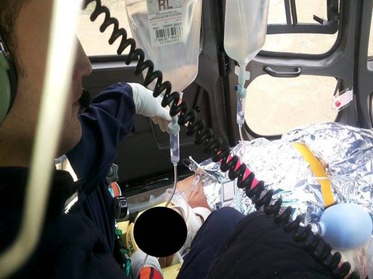 Harpia 05 participa de resgate aeromédico no município de Guarapari/ES