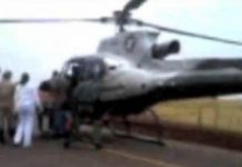 Homem é socorrido de helicóptero ao se ferir cortando lenha em Rochedo/MS