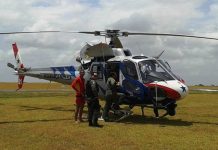 Helicóptero do PA auxilia nas buscas de desaparecidos em naufrágio