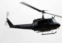 Helicóptero “Águia” da Polícia Civil realiza buscas por desaparecido em Itaipava