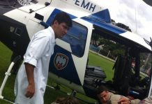 Harpia resgata uma gravida em trabalho de parto em Nova Venécia, no ES