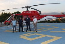 Guarda usa helicóptero para rastrear soltura de balões