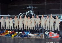 Aspirantes Bombeiros visitam o hangar do Ciopaer/MT