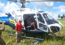 Ciopaer e Militares da 8ª CIBM resgatam desaparecido em Comodoro/MT