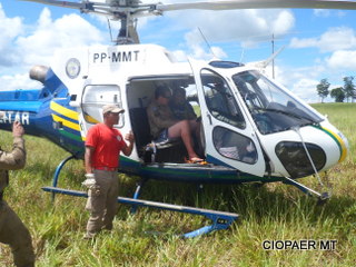 Ciopaer e Militares da 8ª CIBM resgatam desaparecido em Comodoro/MT