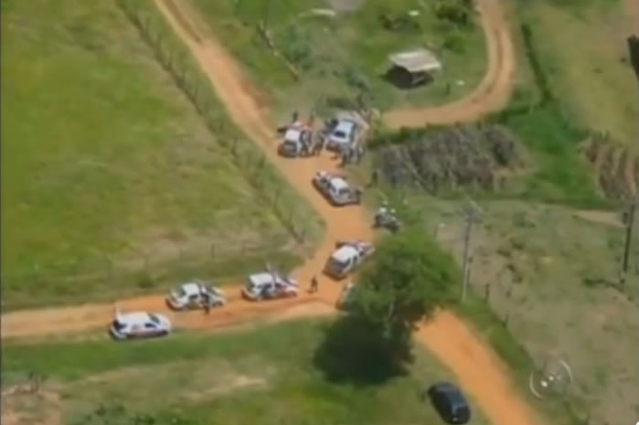 Imagens feitas de helicóptero da PM mostram perseguição em Bauru/SP