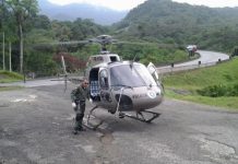 Helicóptero Águia da PM resgata homem atropelado em Guaratuba/SC