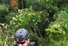 Helicóptero Águia resgata de jovens perdidos no Morro da Boa Vista, em Joinville