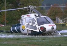 Acidente com helicóptero aeromédico na Nova Zelândia