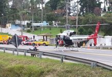 Águia 04 socorre vítima de acidente na Raposo Tavares, em SP