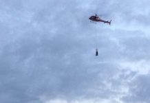 Equipes BOA/SC apoia resgate de pessoas e combate a incêndios em edifício em Palhoça/SC