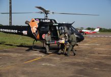 Serviço aeromédico é reforçado com helicóptero, em Rondônia