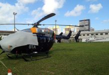 Helicóptero do GTA/MA apoia Rio Grande do Norte durante a Copa