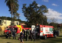 Arcanjo socorre vítima de queda de muar