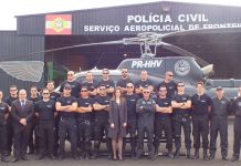 Entrega oficial do helicóptero e da inauguração da base do SAERFRON em Chapecó/SC