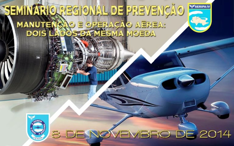 SERIPA IV promoverá Seminário para os Mantenedores da Aviação