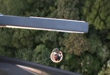 Piloto de paraglider é resgatado por helicóptero após bater em árvores no litoral do RS