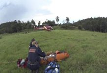 Turista alemã cai de cachoeira em Santo Amaro da Imperatriz