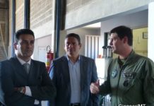 Secretário da Segurança Pública visita o hangar do Centro Integrado de Operações Aéreas do Mato Grosso