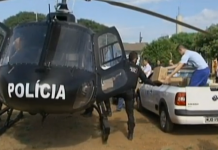 Medicamentos chegam de helicóptero para o Hospital Regional do Oeste