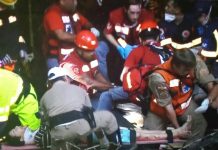 Águia 01 do BAPM participa do resgate das vítimas do acidente na Serra Dona Francisca