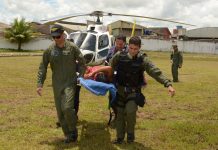 Pacientes de aldeia indígena são resgatados por helicóptero do Estado
