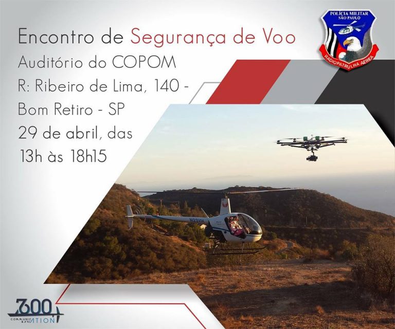 Grupamento Aéreo de São Paulo realizará encontro para discutir emprego de VANT