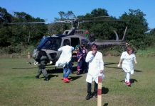 Águia 01 socorre gestante de risco em Itapoá/SC