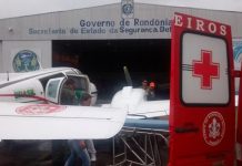 Avião do Corpo de Bombeiros realiza socorro a grávida de gêmeos em Cacoal