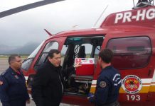 Arcanjo 01 do Corpo de Bombeiros realiza Voo pela Vida