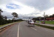 Grupamento Aéreo realiza resgate após acidente de trânsito na rodovia AM-070