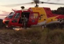 Arcanjo 01 resgata grupo perdido em trilha na Serra do Rola-Moça
